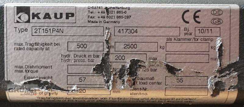 Sonstige Teile typu Kaup 2T151P4N, Gebrauchtmaschine w Friedberg-Derching (Zdjęcie 4)