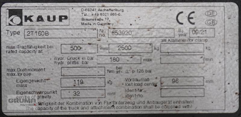 Sonstige Teile tipa Kaup 2T160B, Gebrauchtmaschine u Friedberg-Derching (Slika 4)