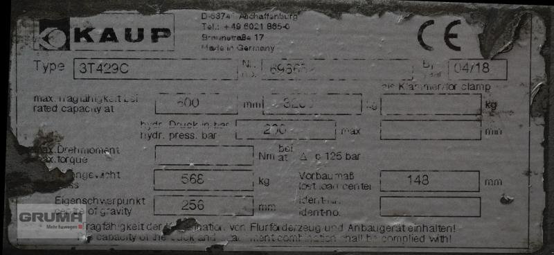 Sonstige Teile типа Kaup 3T429C, Gebrauchtmaschine в Friedberg-Derching (Фотография 5)