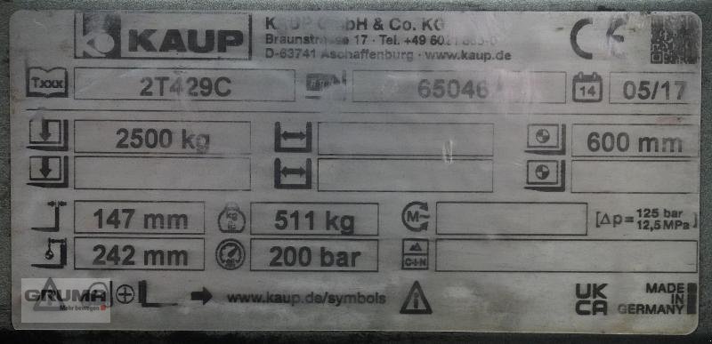 Sonstige Teile del tipo Kaup KAUP 2T429C, Breite 1200 mm, Gebrauchtmaschine In Friedberg-Derching (Immagine 5)