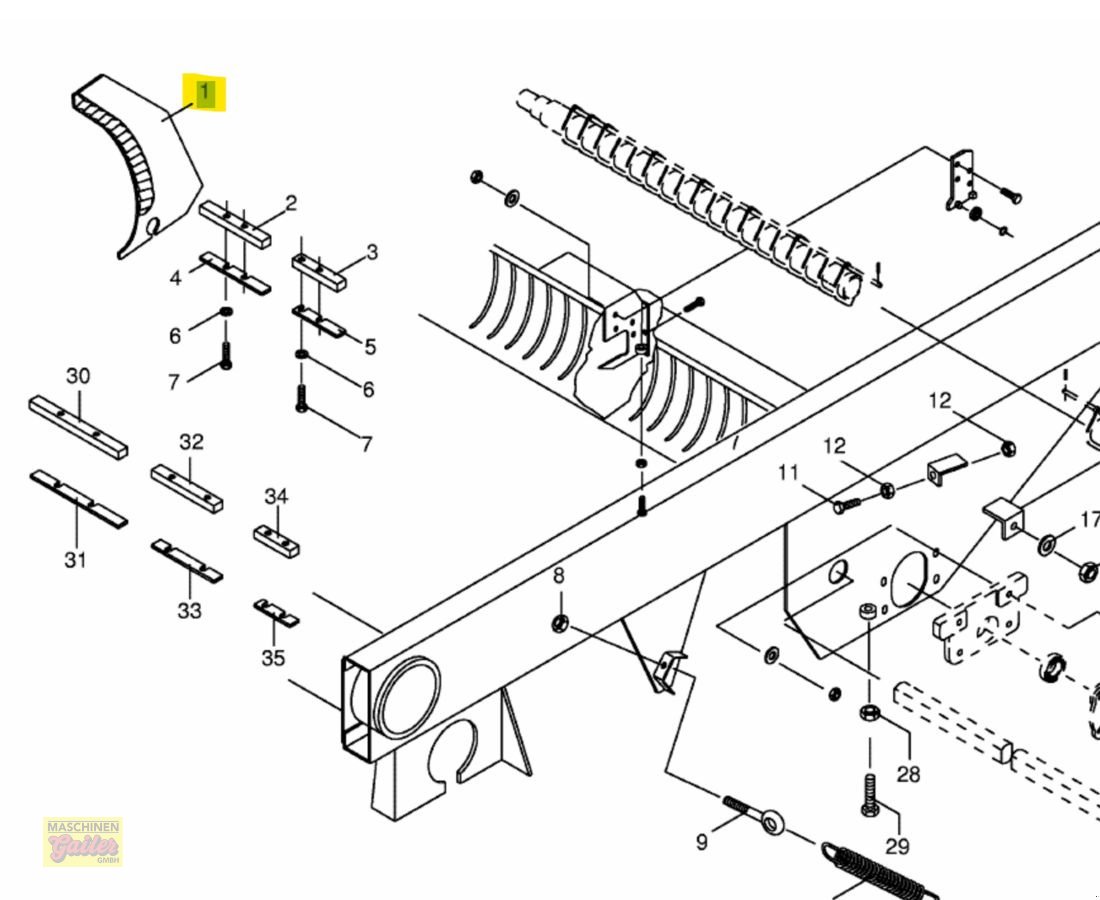 Sonstige Teile za tip Krone Titan Ladewagenmesser lang 003329700, Neumaschine u Kötschach (Slika 4)