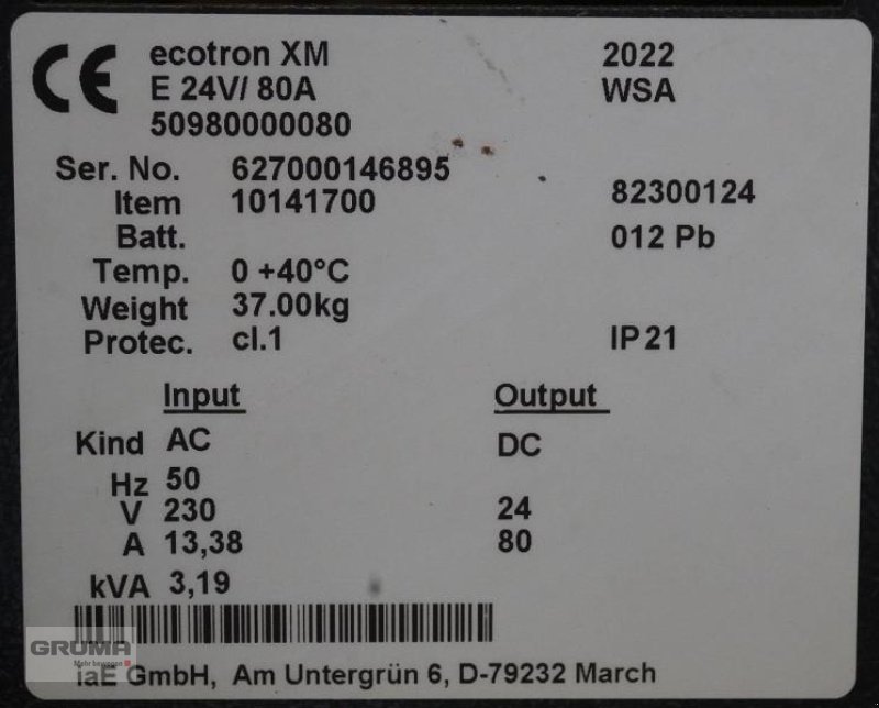 Sonstige Teile typu Rottmann Automation Ecotron XM E 24V/80A, Gebrauchtmaschine v Friedberg-Derching (Obrázek 6)