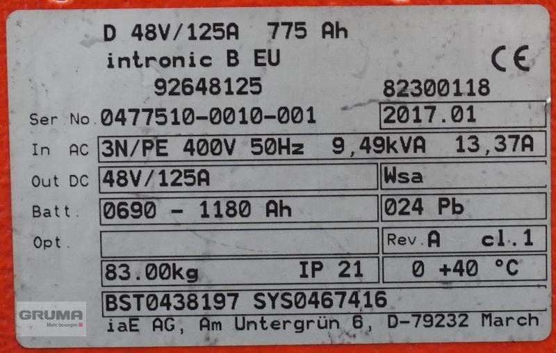 Sonstige Teile του τύπου Rottmann Automation Intronic B  EU D 48V/125A, Gebrauchtmaschine σε Friedberg-Derching (Φωτογραφία 6)