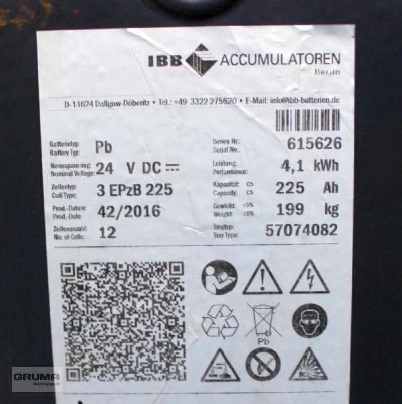 Sonstige Teile Türe ait Sonstige 24 Volt 3 PzB 225 Ah, Gebrauchtmaschine içinde Friedberg-Derching (resim 5)