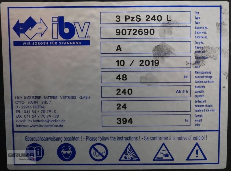 Sonstige Teile of the type Sonstige 48 Volt 3 PzS 240 Ah, Gebrauchtmaschine in Friedberg-Derching (Picture 6)