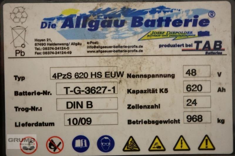 Sonstige Teile Türe ait Sonstige 48 Volt 4 PzS 620 Ah, Gebrauchtmaschine içinde Friedberg-Derching (resim 5)