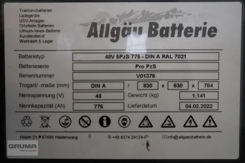 Sonstige Teile typu Sonstige 48 Volt 5 PzS 775 Ah, Gebrauchtmaschine v Friedberg-Derching (Obrázok 5)