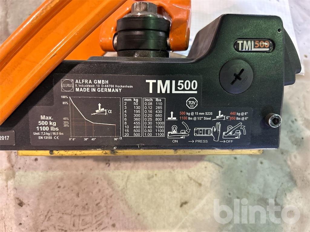 Sonstige Teile typu Sonstige TML 500, Gebrauchtmaschine w Düsseldorf (Zdjęcie 4)