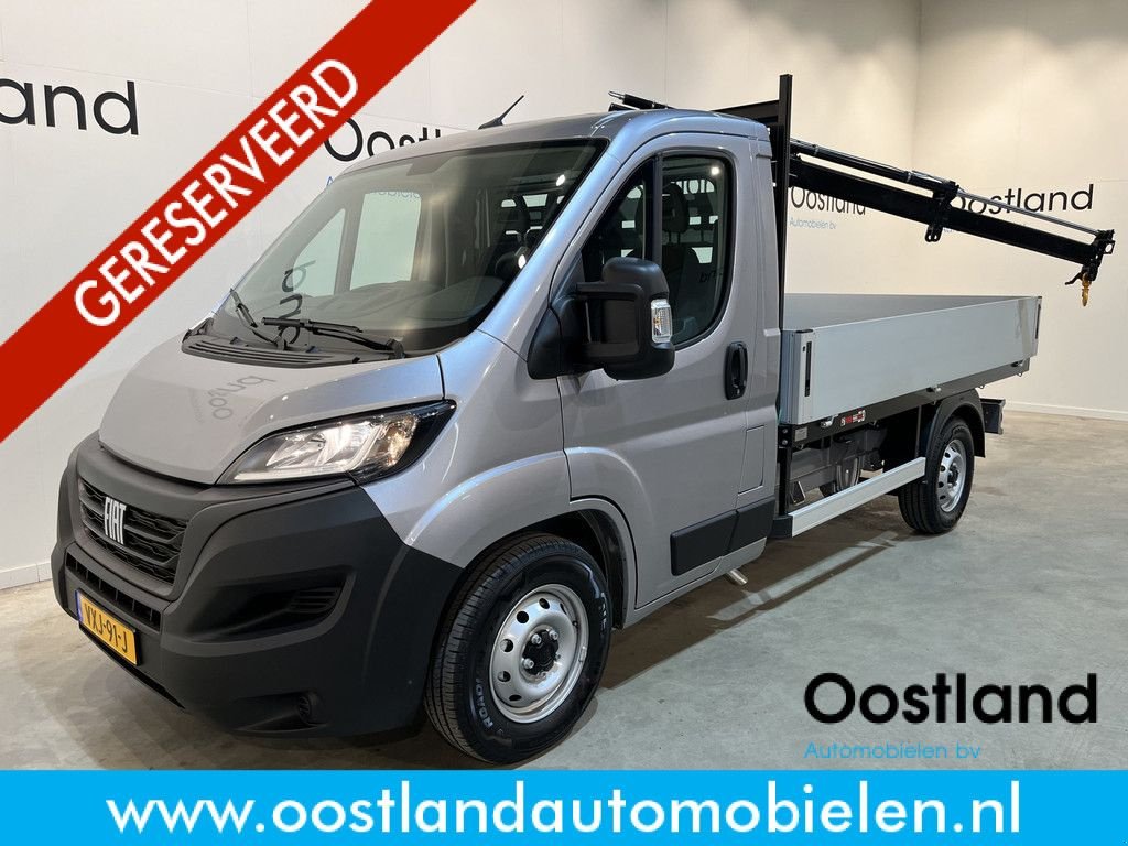 Sonstige Transporttechnik typu Fiat Ducato 35 2.2 MultiJet 140 PK Open Laadbak / Hiab Kraan / Euro 6, Gebrauchtmaschine w GRONINGEN (Zdjęcie 1)