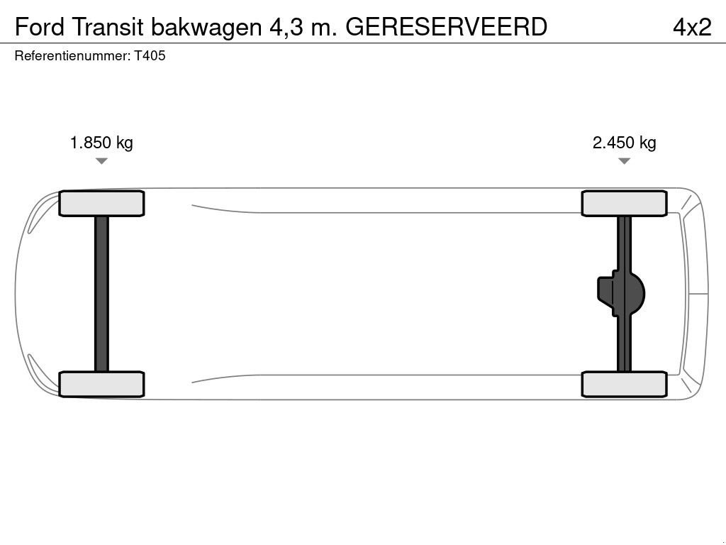 Sonstige Transporttechnik del tipo Ford Transit bakwagen 4,3 m. GERESERVEERD, Gebrauchtmaschine en Groenekan (Imagen 11)