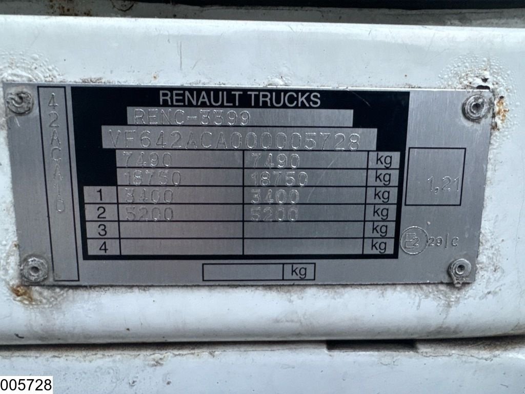 Sonstige Transporttechnik a típus Renault Midlum 220 EURO 3, Manual, Dhollandia, Gebrauchtmaschine ekkor: Ede (Kép 7)