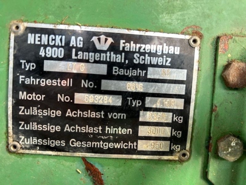 Sonstige Transporttechnik del tipo Schilter LT 8, Gebrauchtmaschine In Domdidier (Immagine 7)