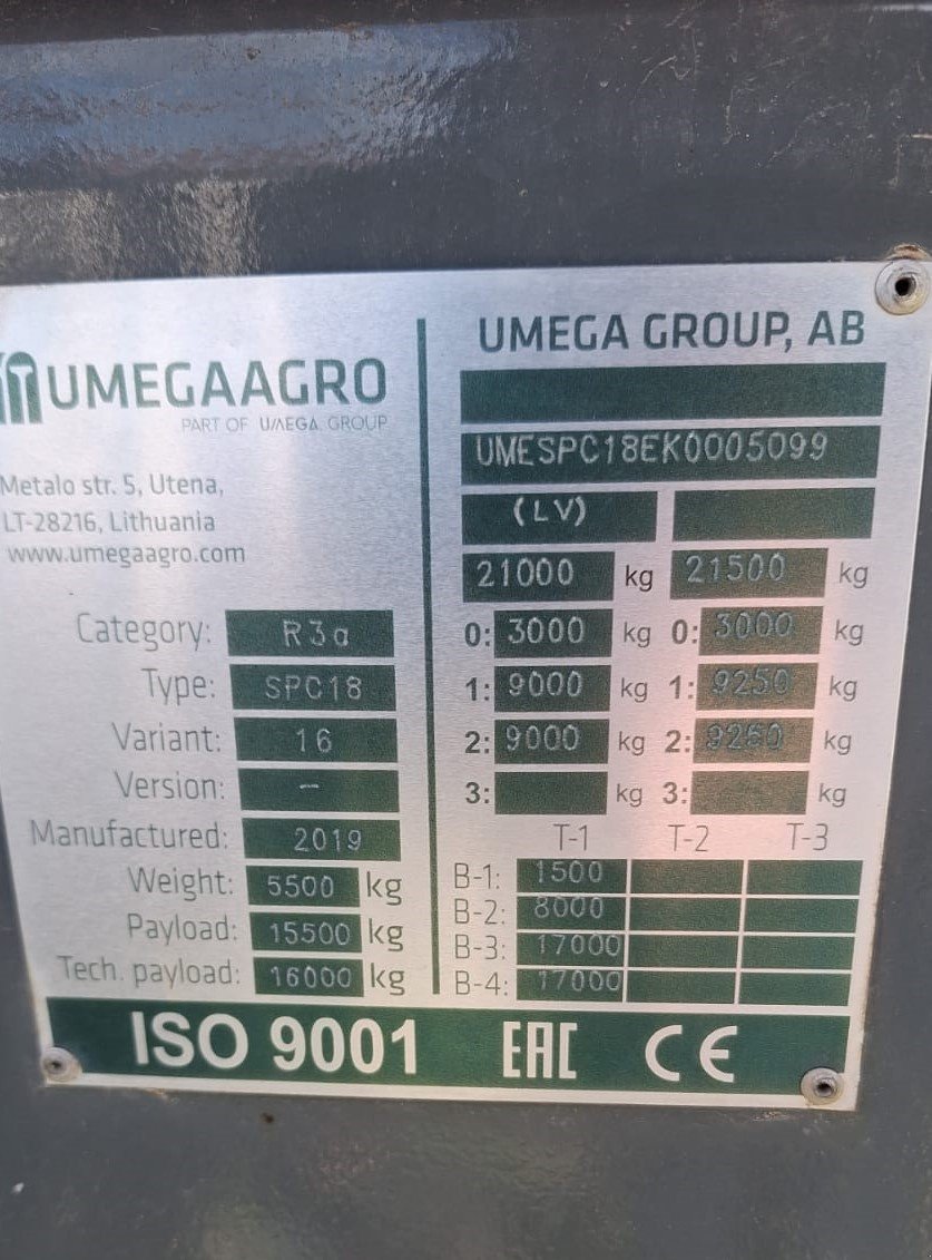 Sonstige Transporttechnik tip Umega SPC 18, Gebrauchtmaschine in MARKERSDORF (Poză 10)