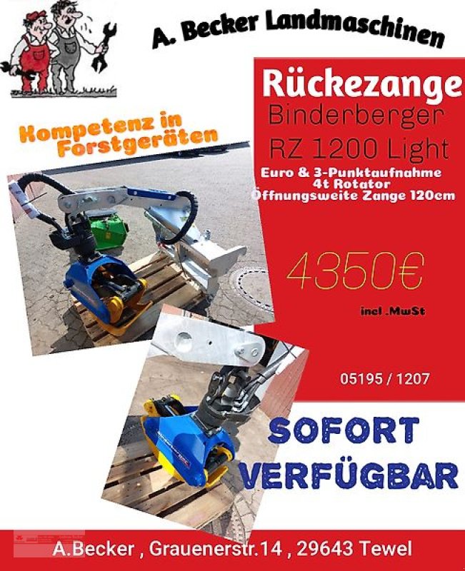 Sonstiger Baggerzubehör a típus Binderberger RZ 1200 Light, Neumaschine ekkor: Tewel (Kép 5)