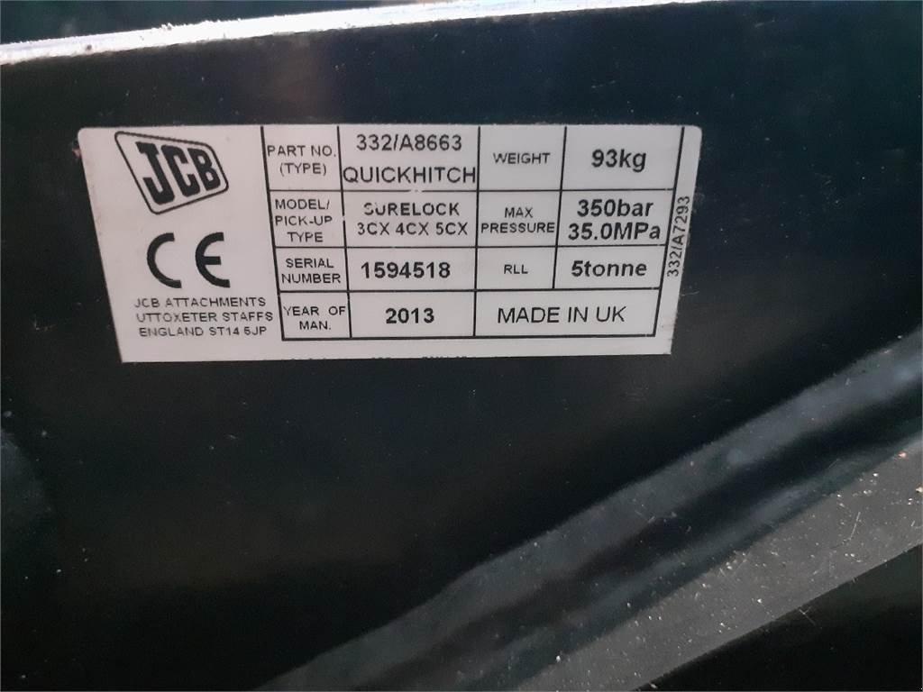 Sonstiger Baggerzubehör от тип JCB 4CX, Gebrauchtmaschine в Hemmet (Снимка 16)