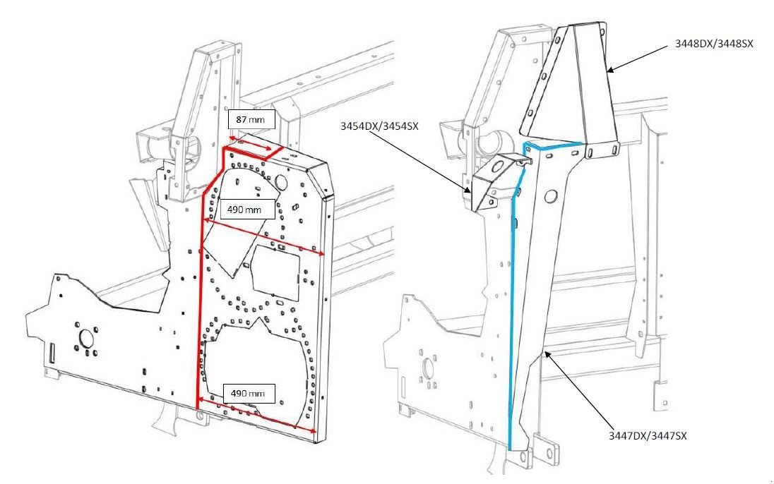 Sonstiges Feldhäckslerzubehör del tipo Capello Adapter (Umbausatz) Feldhäcksler für Maispflücker, Neumaschine en Schutterzell (Imagen 1)