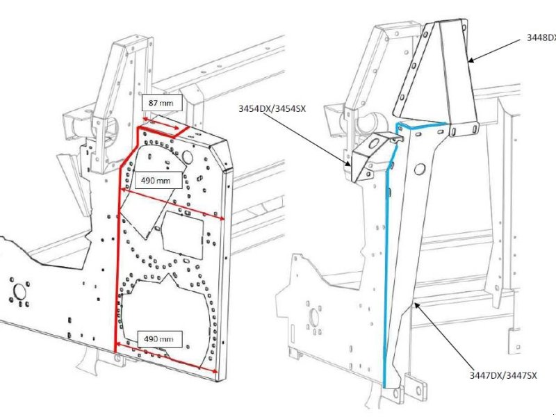 Sonstiges Feldhäckslerzubehör del tipo Capello Adapter (Umbausatz) Feldhäcksler für Maispflücker, Neumaschine en Schutterzell (Imagen 1)