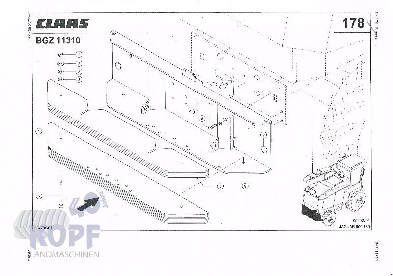 Sonstiges Feldhäckslerzubehör del tipo CLAAS Heckgewichte für Jaguar 820-900 Typ 491,492,493, Gebrauchtmaschine In Schutterzell (Immagine 6)