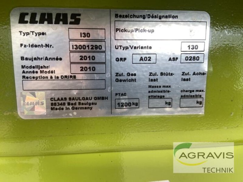 Sonstiges Feldhäckslerzubehör des Typs CLAAS PICK UP 300 PRO T, Gebrauchtmaschine in Alpen (Bild 5)