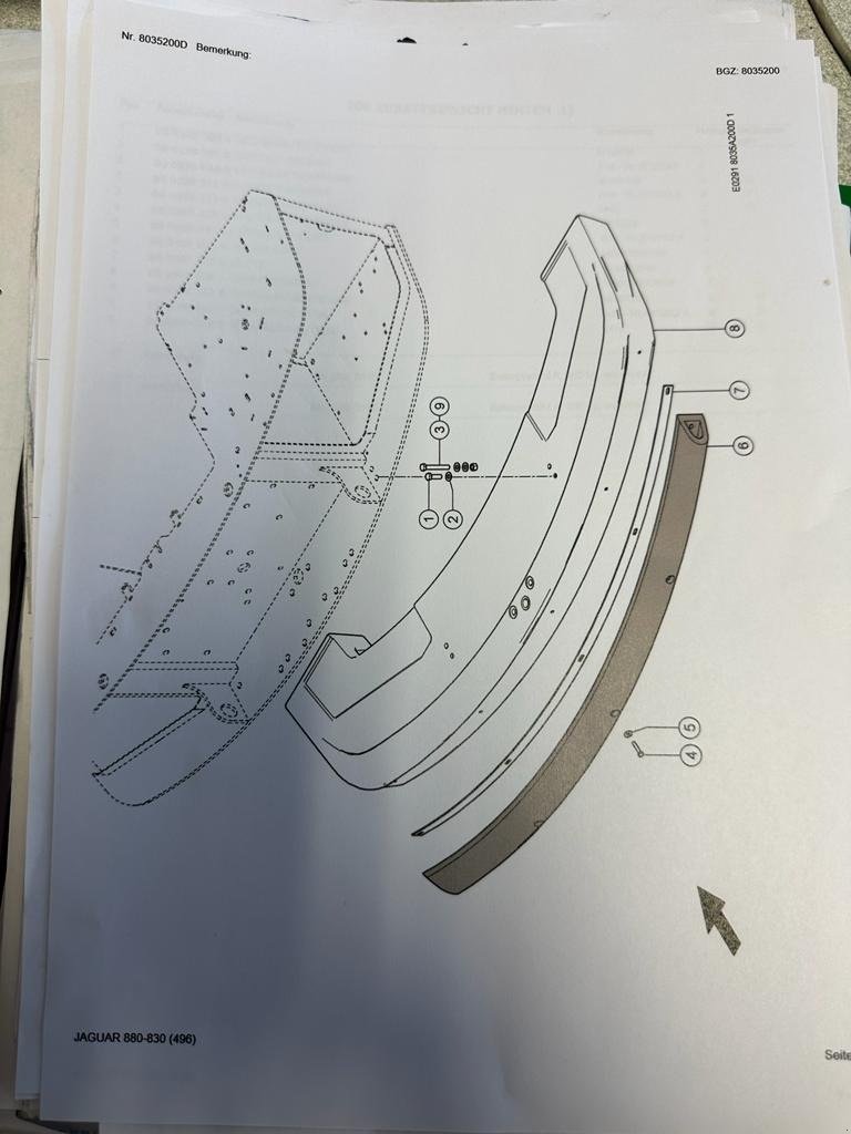 Sonstiges Feldhäckslerzubehör Türe ait CLAAS Zusatzgewicht für Jaguar 830-980, Gebrauchtmaschine içinde Schutterzell (resim 2)