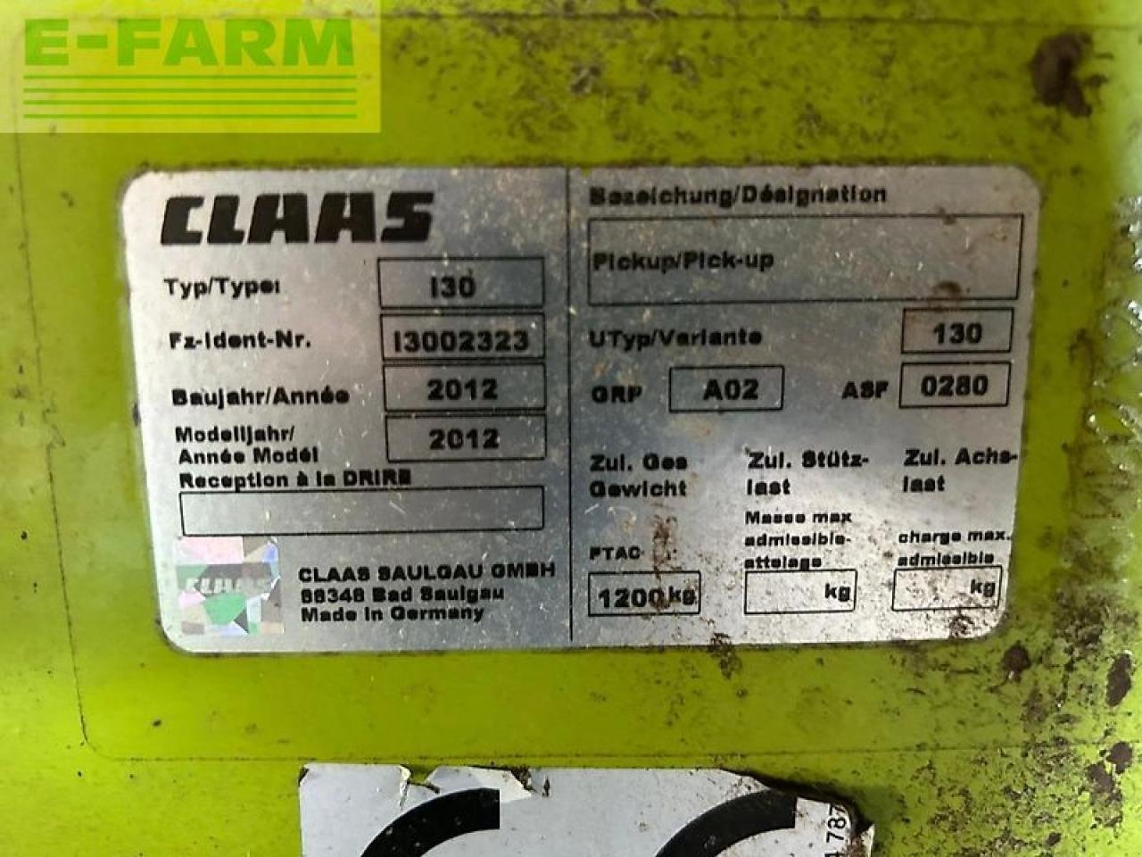 Sonstiges Mähdrescherzubehör typu CLAAS pu300 pro t graspickup, Gebrauchtmaschine v ag BROEKLAND (Obrázok 7)