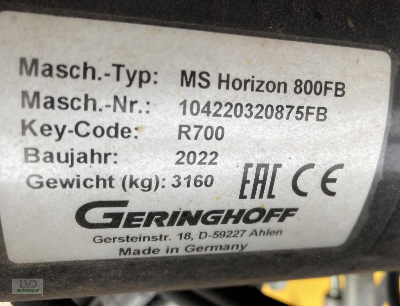 Sonstiges Mähdrescherzubehör des Typs Geringhoff MS Horizon 800 FB, Gebrauchtmaschine in Spelle (Bild 3)