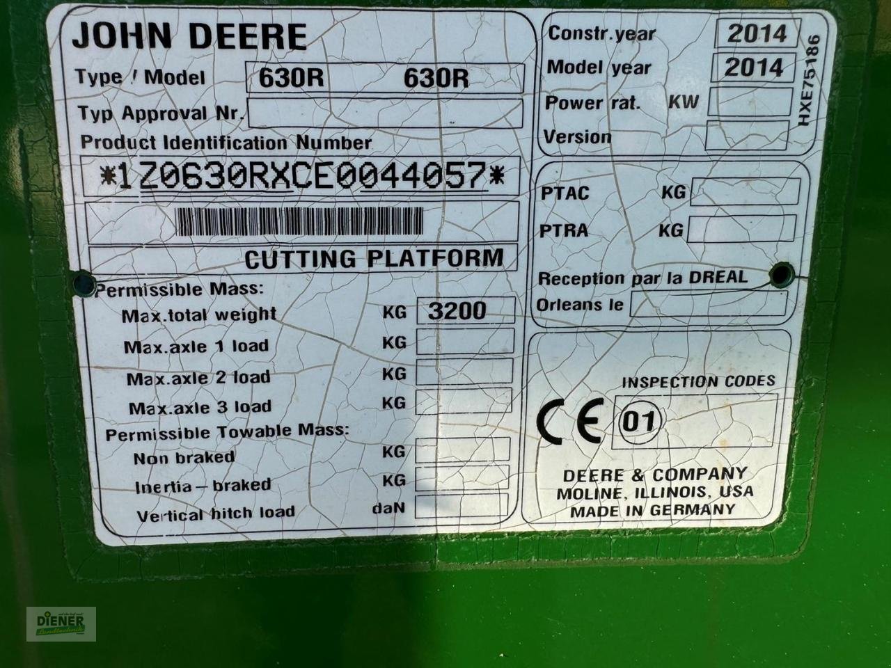 Sonstiges Mähdrescherzubehör του τύπου John Deere 630R, Gebrauchtmaschine σε Buggingen (Φωτογραφία 3)