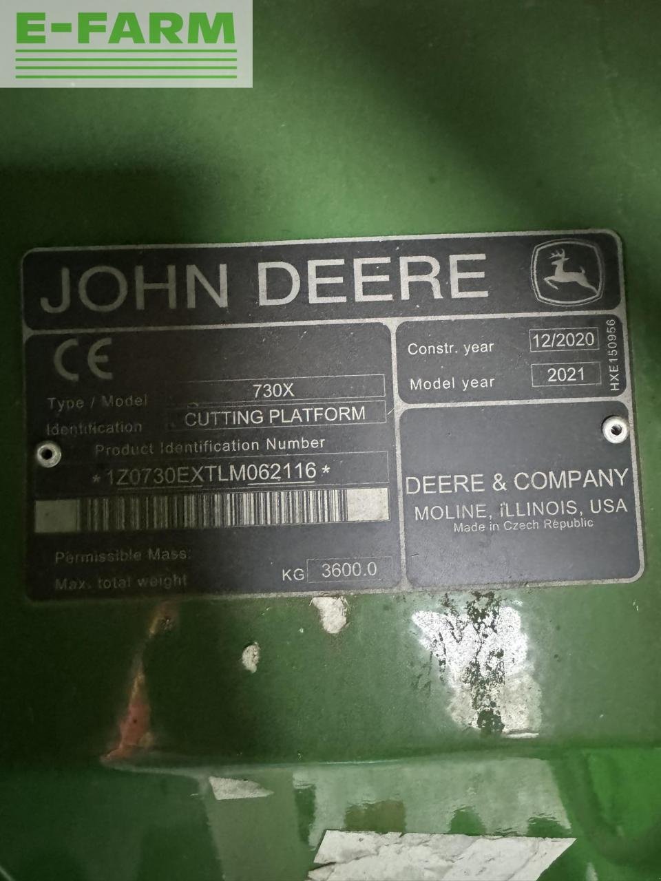 Sonstiges Mähdrescherzubehör typu John Deere N/A, Gebrauchtmaschine v Hamburg (Obrázek 9)