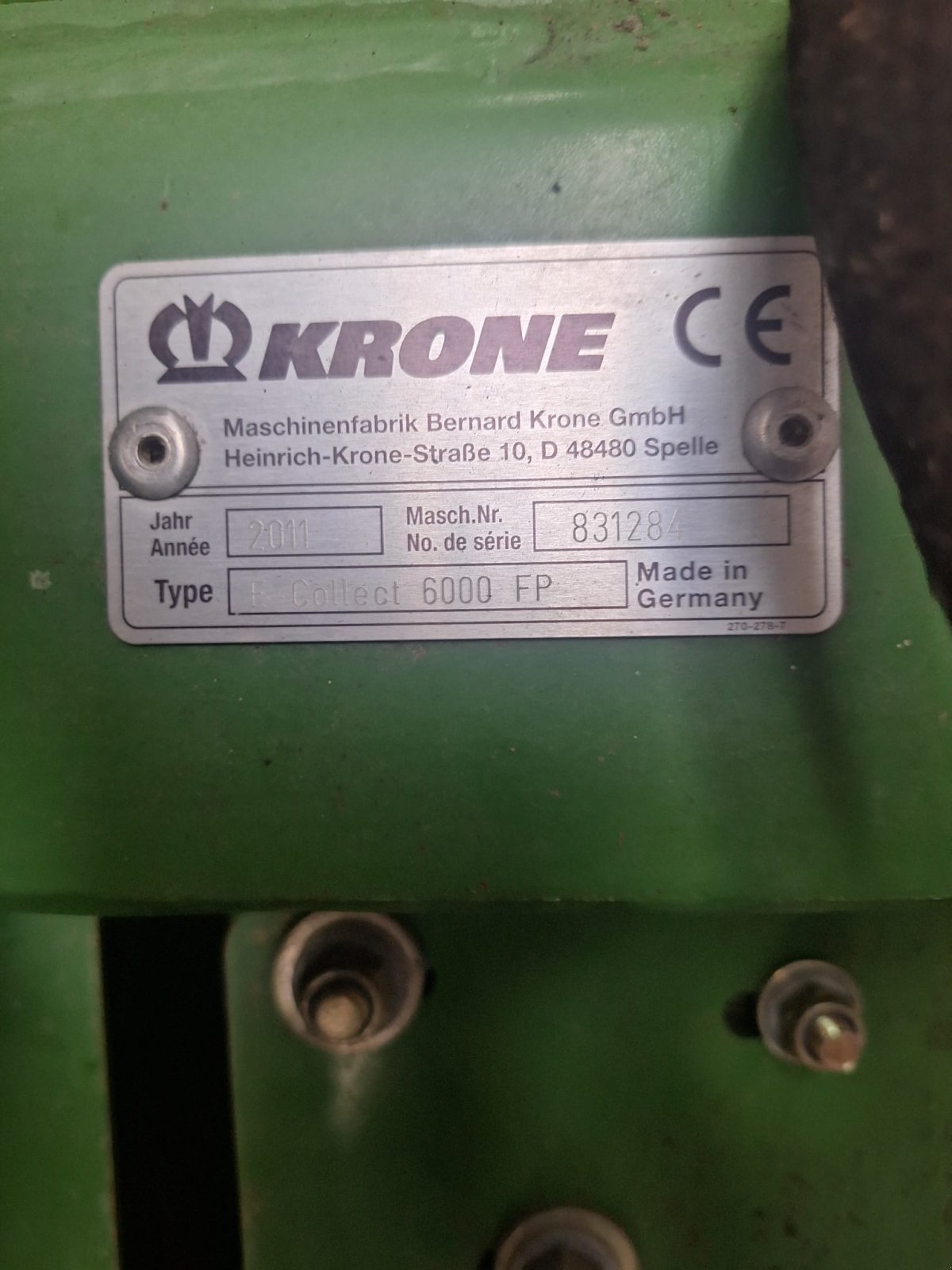 Sonstiges Mähdrescherzubehör of the type Krone Easy Collect 6000 FP, Gebrauchtmaschine in Wiedergeltingen (Picture 6)