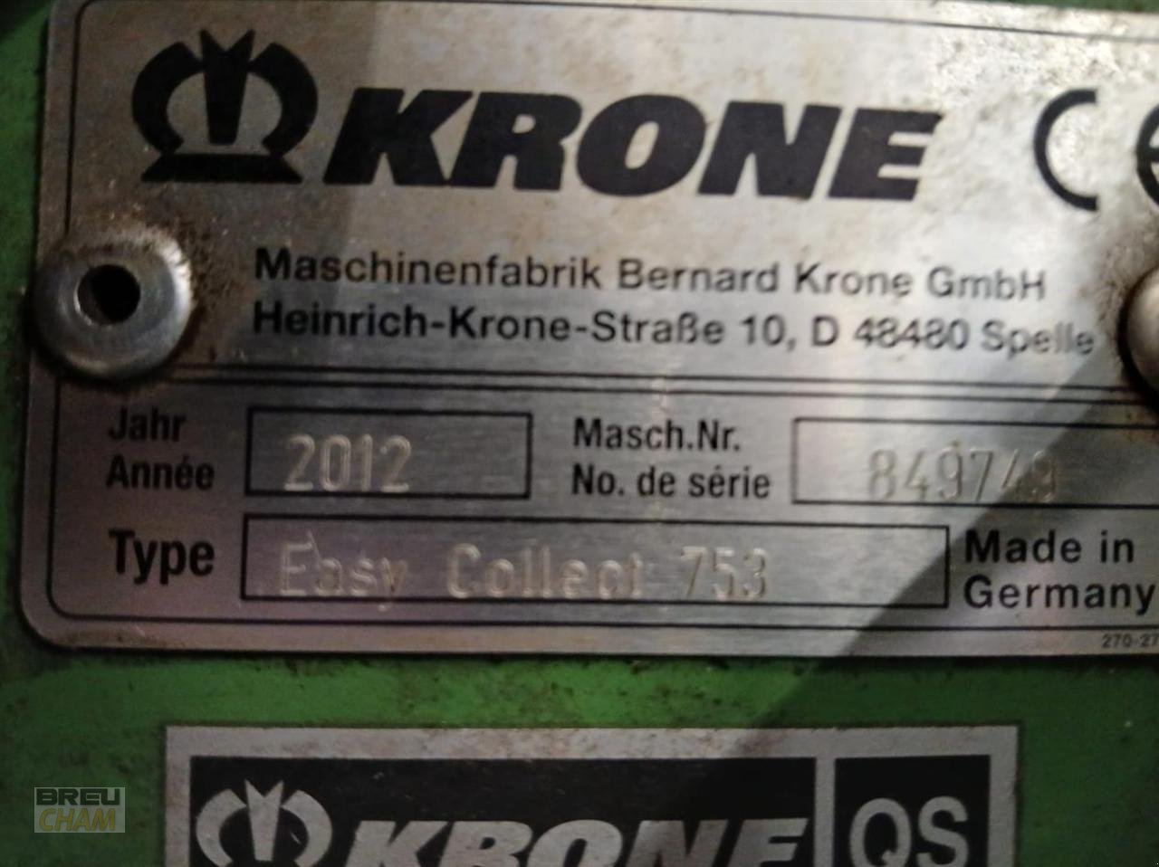 Sonstiges Mähdrescherzubehör tip Krone Easy Collect 753, Gebrauchtmaschine in Cham (Poză 12)