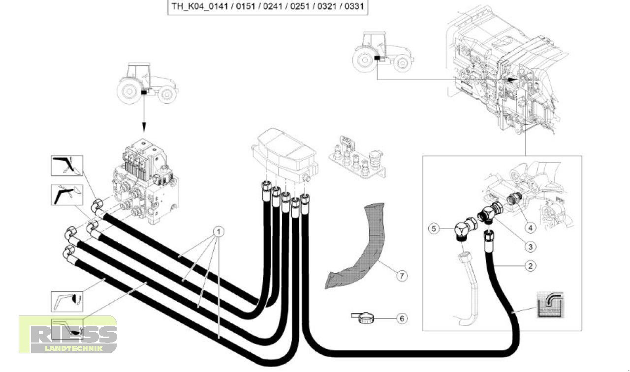 Sonstiges Traktorzubehör del tipo CLAAS Hyd.-Satz Frontlader Arion 400, Neumaschine en Homberg/Ohm - Maulbach (Imagen 8)