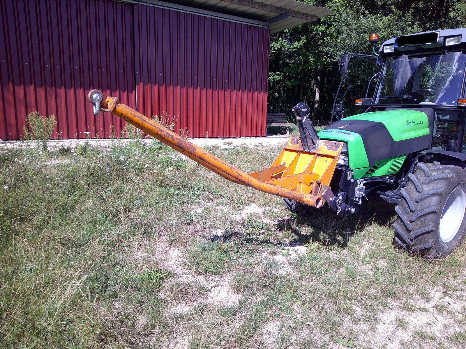 Sonstiges Traktorzubehör типа Fendt Lastarm, Kranarm für Front- und Heckhydraulik, Gebrauchtmaschine в Daiting (Фотография 2)