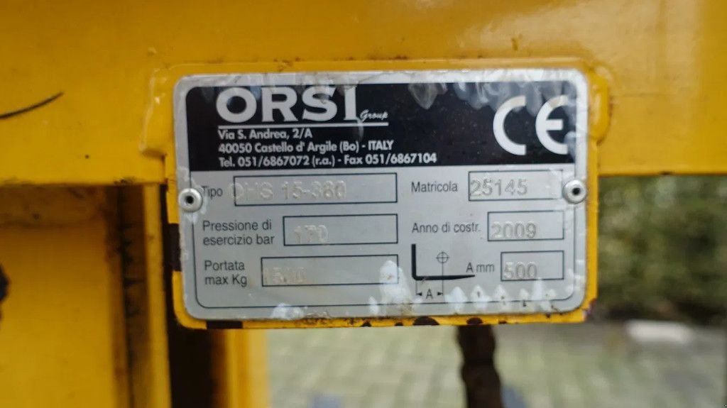 Sonstiges Traktorzubehör typu Orsi OHS 15-380 Hefmast met 3 punts aansluiting, Gebrauchtmaschine v IJsselmuiden (Obrázek 4)