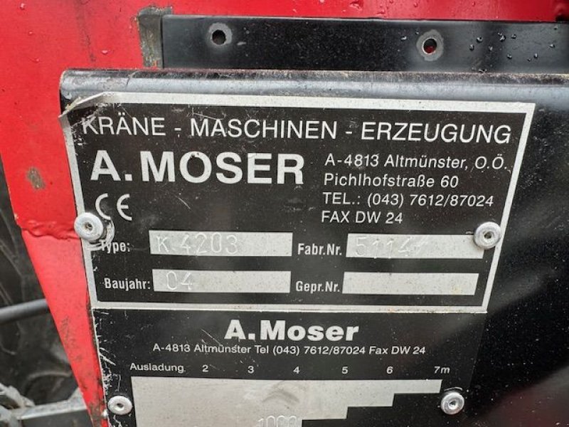 Sonstiges Traktorzubehör του τύπου Sonstige Moser Heckbagger 4,5 Meter 1000kg, gebraucht, Gebrauchtmaschine σε Tamsweg (Φωτογραφία 11)