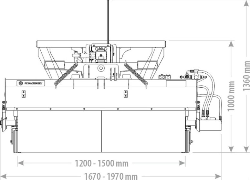 Sonstiges Zubehör tip FK Machinery Fk-Kost Mini 120cm/150cm, Gebrauchtmaschine in Vinderup (Poză 3)