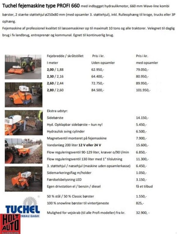 Sonstiges Zubehör typu Tuchel Profi 660, 200-280 cm, Gebrauchtmaschine v Vrå (Obrázek 6)