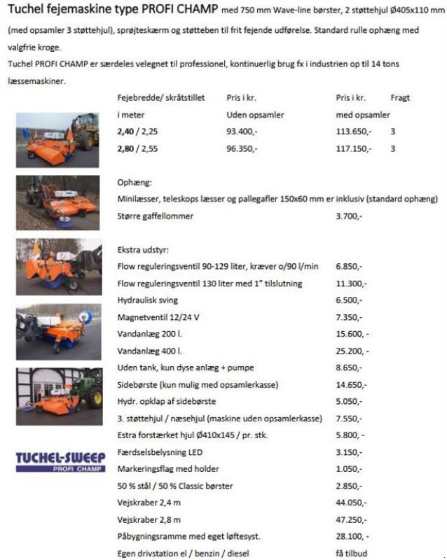 Sonstiges Zubehör del tipo Tuchel Profi Champ 240 cm, Gebrauchtmaschine en Vrå (Imagen 6)