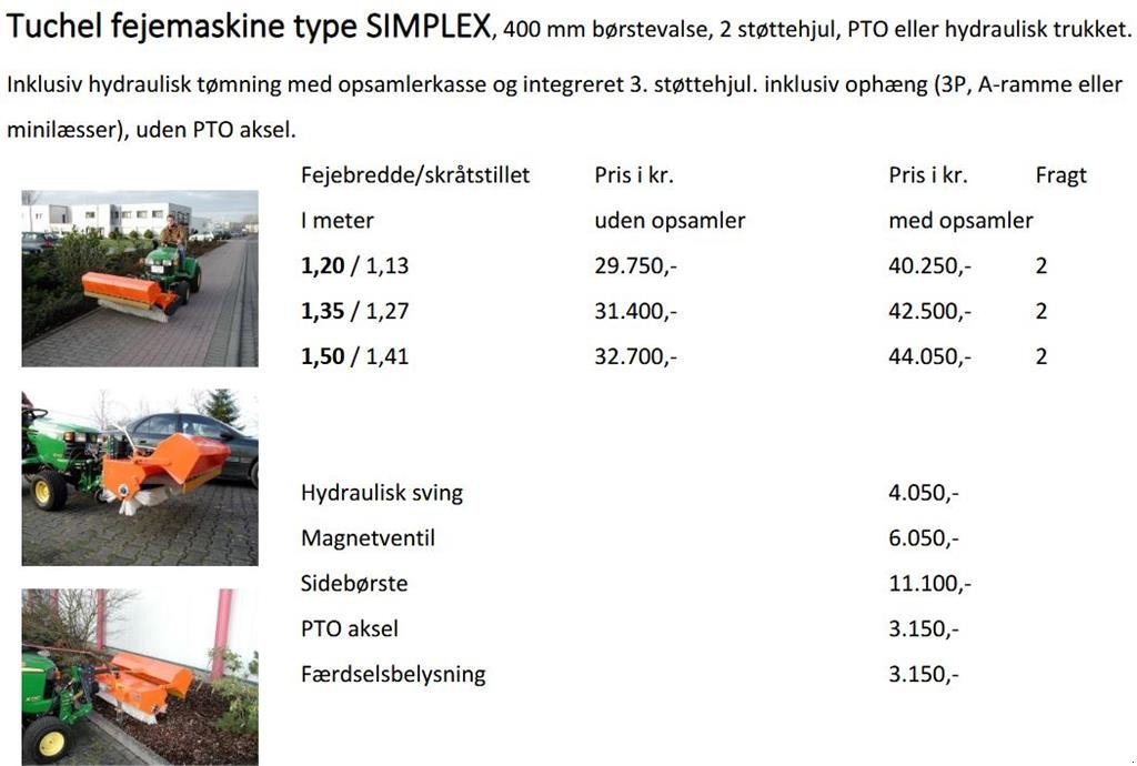 Sonstiges Zubehör of the type Tuchel Simplex 120-150 cm., Gebrauchtmaschine in Vrå (Picture 7)