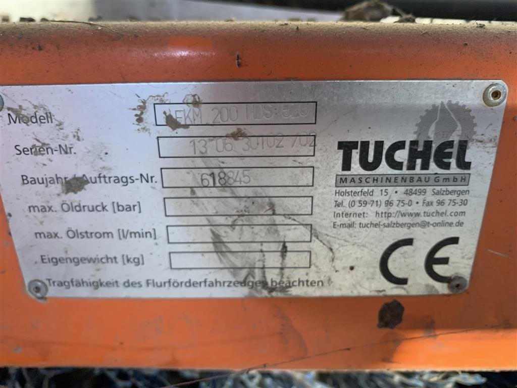 Sonstiges Zubehör van het type Tuchel Tuchel 2.00m Hydr. trukken med 520 mm. børster, Gebrauchtmaschine in Tinglev (Foto 4)