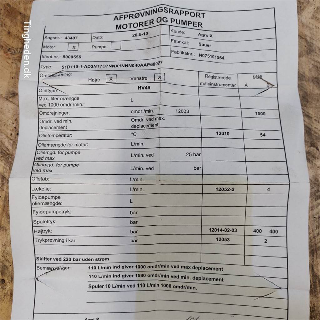 Sonstiges typu Danfoss Hydraulikmotor 51D110-1-AD3N, Gebrauchtmaschine v Hemmet (Obrázek 2)