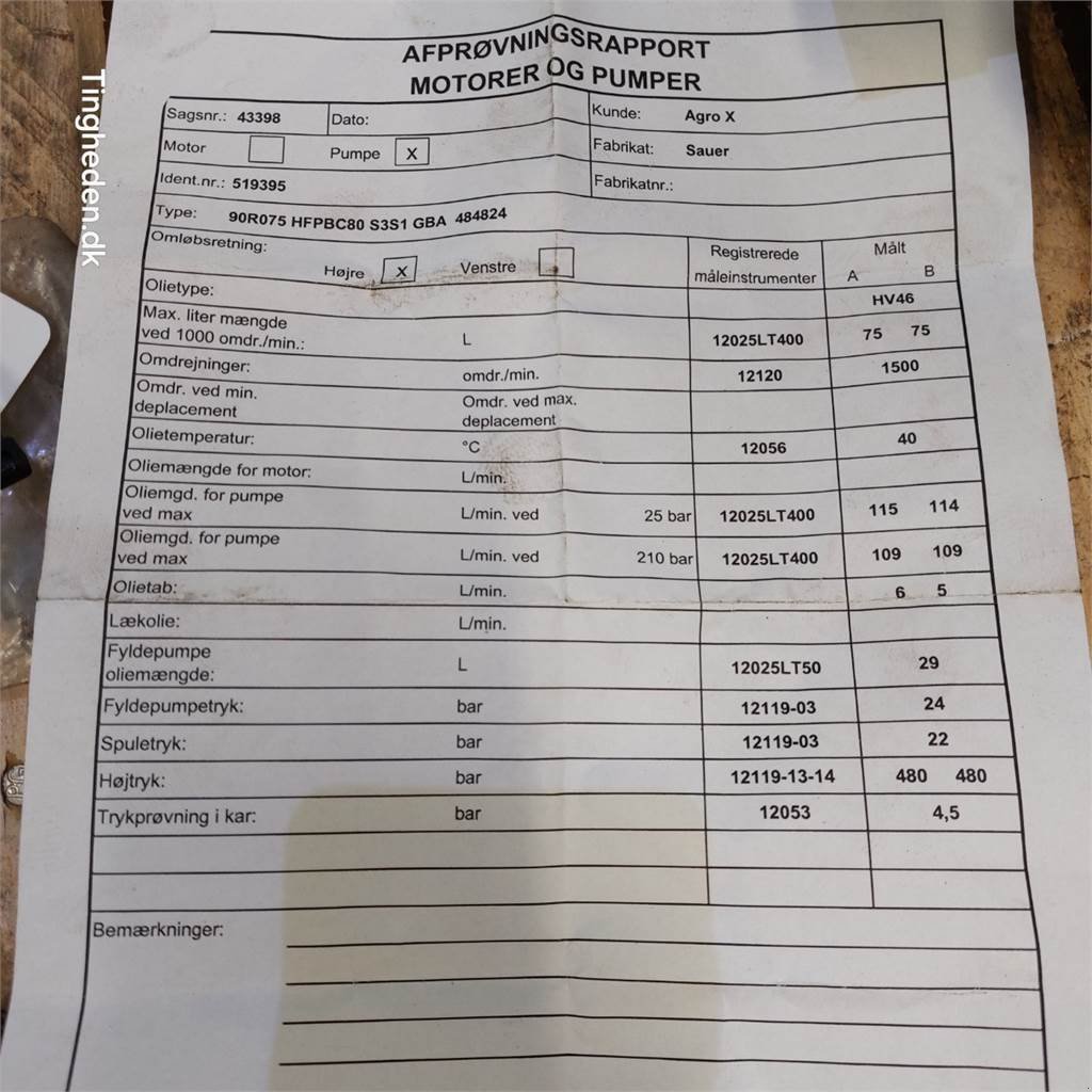 Sonstiges tip Danfoss Hydraulikpumpe 90R075 HFPBC80, Gebrauchtmaschine in Hemmet (Poză 2)