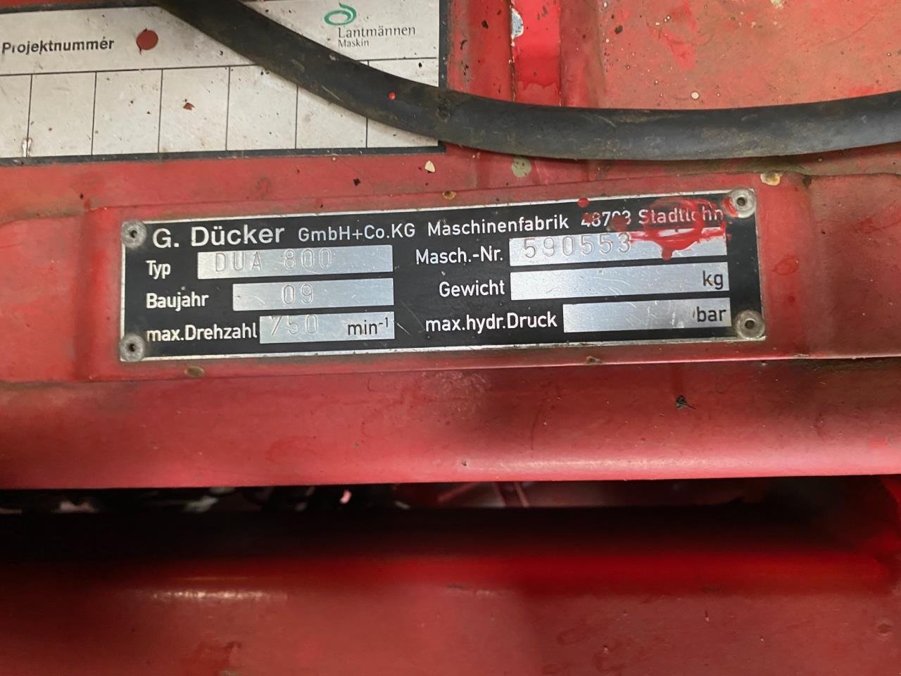 Sonstiges van het type Dücker DUA 800, Gebrauchtmaschine in Suldrup (Foto 5)