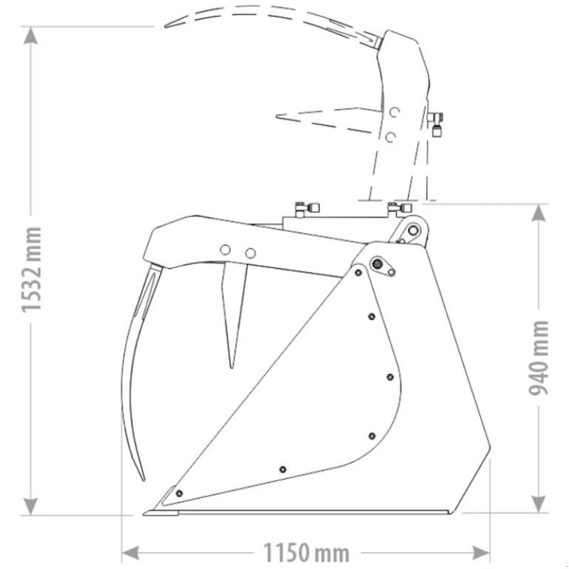 Sonstiges a típus FK Machinery Maxi skovl m/ overfald Euroskifte, Gebrauchtmaschine ekkor: Vinderup (Kép 2)