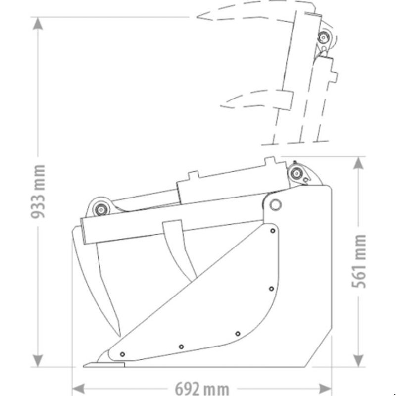 Sonstiges del tipo FK Machinery Micro skovl m/ overfald Euroskifte, Gebrauchtmaschine en Vinderup (Imagen 2)