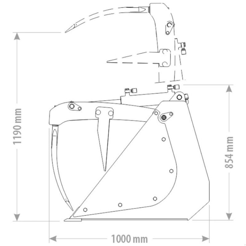 Sonstiges a típus FK Machinery Standard skovl m/ overfald Euroskifte, Gebrauchtmaschine ekkor: Vinderup (Kép 2)