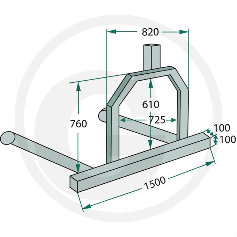 Sonstiges del tipo FK Machinery Wrap balle transportgaffel liftarme, Gebrauchtmaschine In Vinderup (Immagine 2)