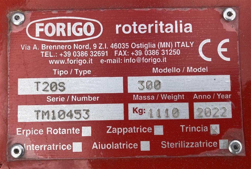 Sonstiges tip Forigo T20S- 300, Gebrauchtmaschine in Horsens (Poză 4)