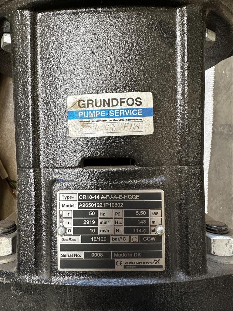 Sonstiges typu GRUNDFOS CR 10-14 A-FJ-AE-HQQ, Gebrauchtmaschine v Aars (Obrázok 2)