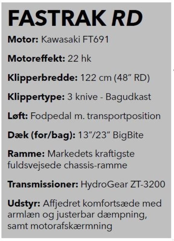 Sonstiges tipa Hustler  Fastrak RD 48", Gebrauchtmaschine u Vrå (Slika 8)