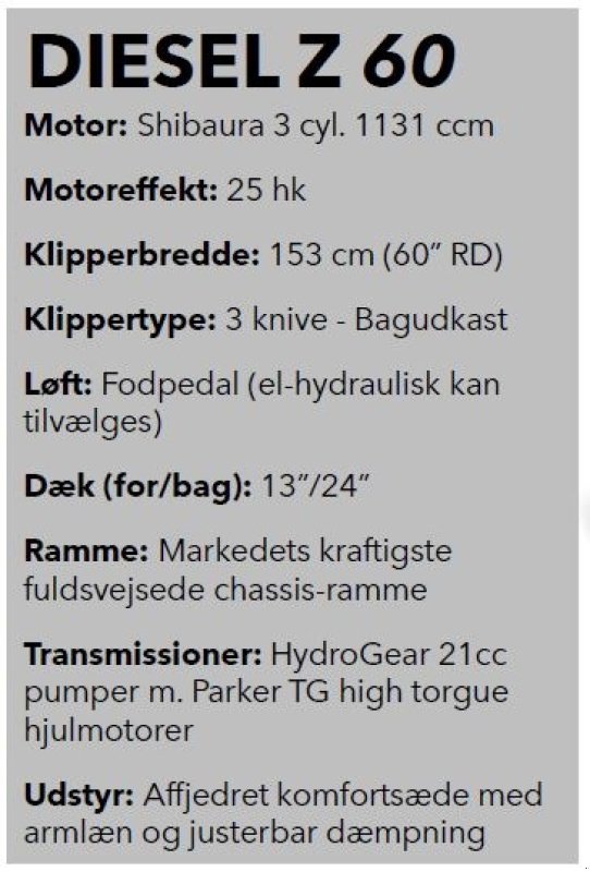 Sonstiges del tipo Hustler  Z Diesel 60", Gebrauchtmaschine en Vrå (Imagen 7)